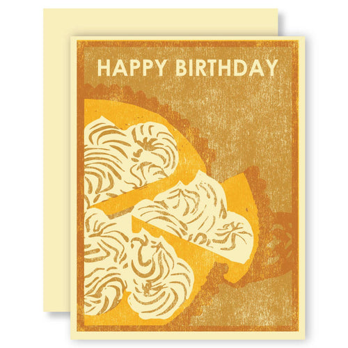 Happy Birthday (Lemon Meringue) Letterpress Card