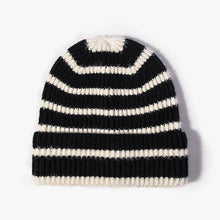 Load image into Gallery viewer, Winter Striped Beanie Cuff Warm Knitted Hat MK2BLW6W6HAT275
