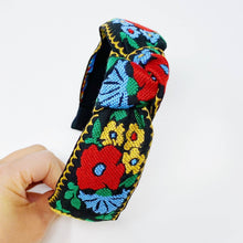 Load image into Gallery viewer, French Floral Embroidered Headband: Indie Pink