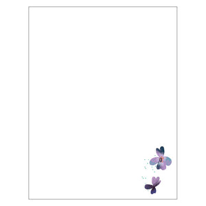 Violets Thank You Card