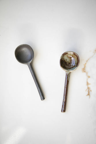 Dark Ceramic Spoons