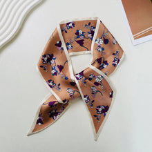 Load image into Gallery viewer, Print Narrow Long Satin Silk-Feel Scarf MK2BLW6W6NSI135