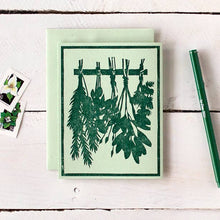 Load image into Gallery viewer, Drying Herbs Letterpress Card