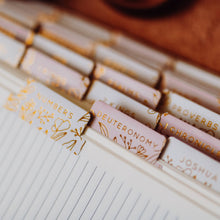 Load image into Gallery viewer, Gold Foil Bible Tabs - Dusty Pink