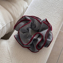 Load image into Gallery viewer, Polka Dot Gingham Ruffled Hair Scrunchies MK2BLW6W6HSR218