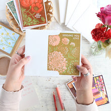 Load image into Gallery viewer, Sending Love (Dahlias) Friendship Card