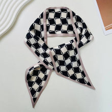Load image into Gallery viewer, Print Narrow Long Satin Silk-Feel Scarf MK2BLW6W6NSI135