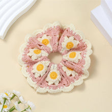 Load image into Gallery viewer, Sweet Colorful Flower Handmade Crochet Scrunchies MK2BLW6W6HSR217