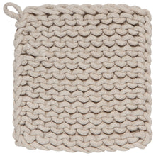 Load image into Gallery viewer, Dove Gray Knit Potholder
