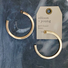 Load image into Gallery viewer, Overall Luxe Round Hoop Earrings