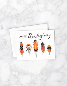 Thanksgiving Feathers Card