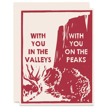 Load image into Gallery viewer, Peaks and Valleys Sympathy Card