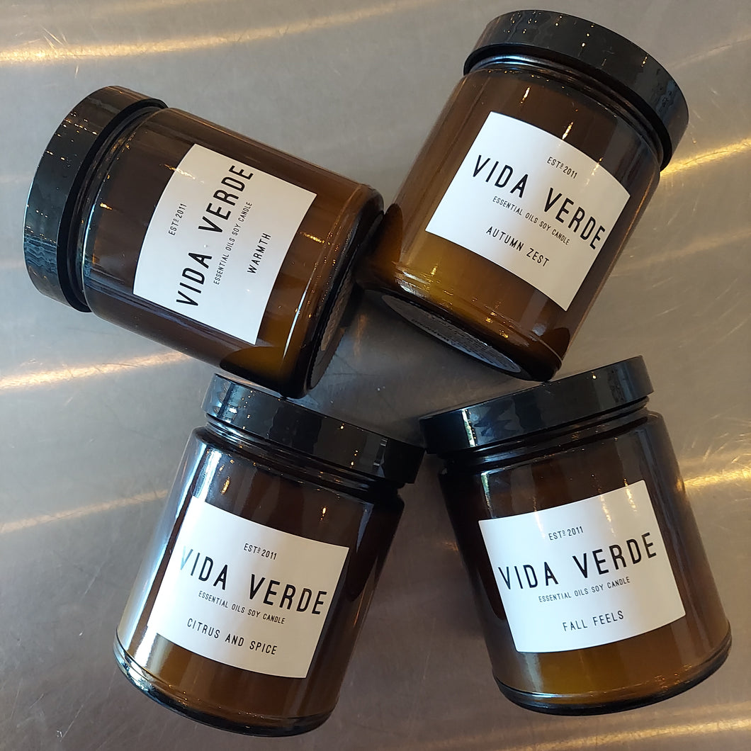 Signature Collection FALL BLENDS: Soy Candles with Essential Oils