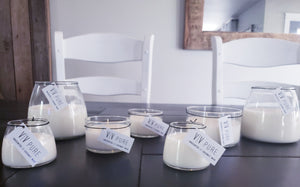 VV Pure Collection Unscented Small Tapered Glass Candle | 4.5oz