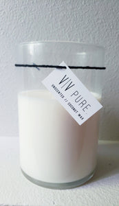 VV PURE Collection Unscented Large Double Wick Candle | 32oz