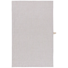 Load image into Gallery viewer, Dove Gray Stripe Linen/Cotton Dishtowel