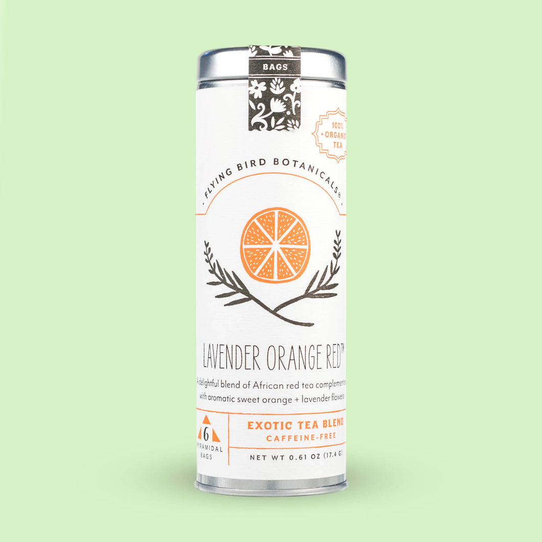 Lavender Orange Red – 6 Tea Bag Tin