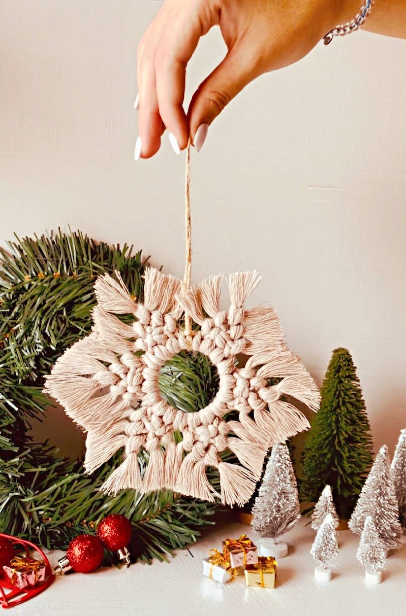 Handmade Macrame Christmas Tree Ornament