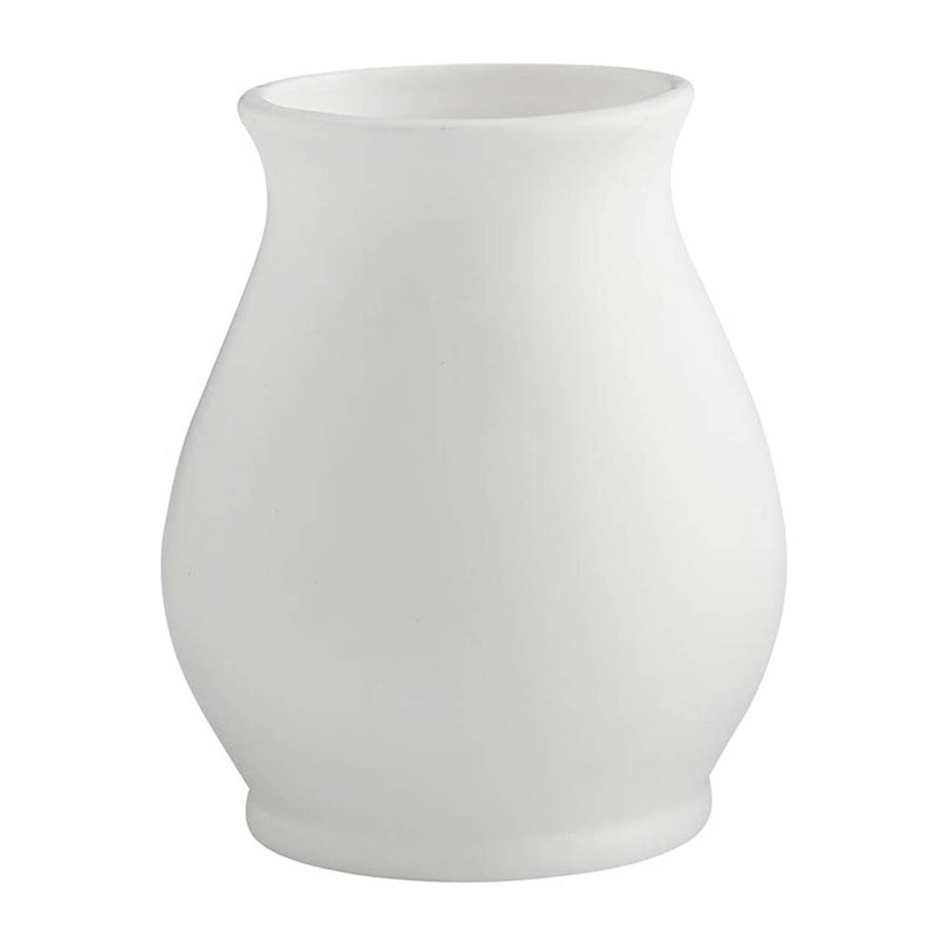 White Ceramic Bloom Vase Md
