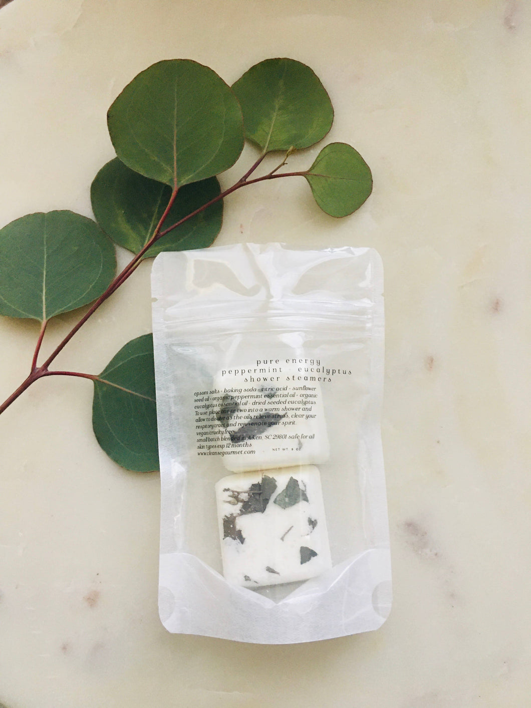 Eucalyptus + Peppermint Organic Shower Steamers