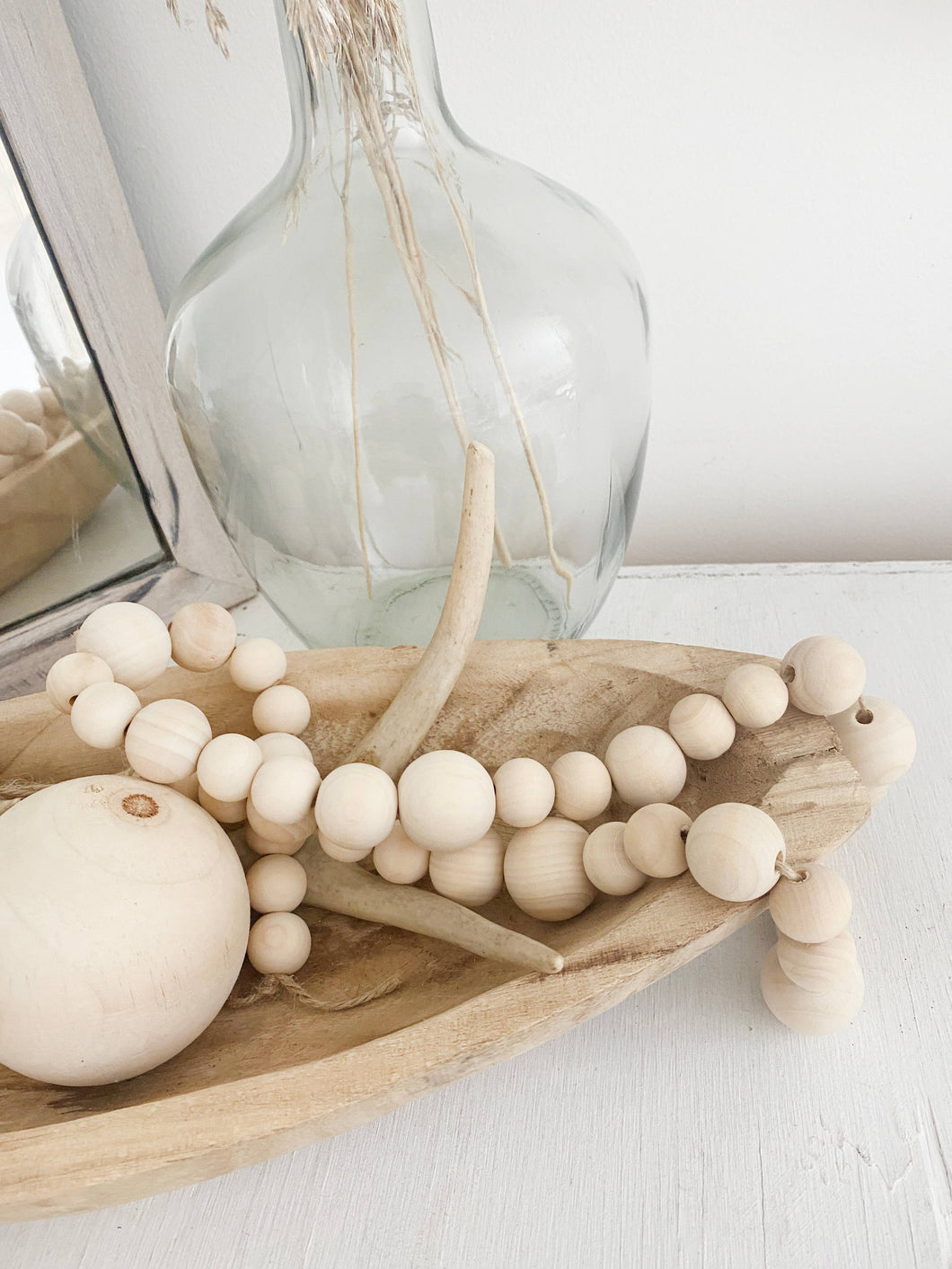 Wood Bead Long Garland