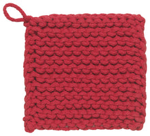 Load image into Gallery viewer, Chili Red Knit Potholder