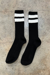 Black with Cream Grandpa Varsity Socks
