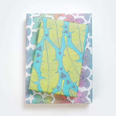 Tropical Leaves • Double-sided Eco Wrapping Paper • Everyday