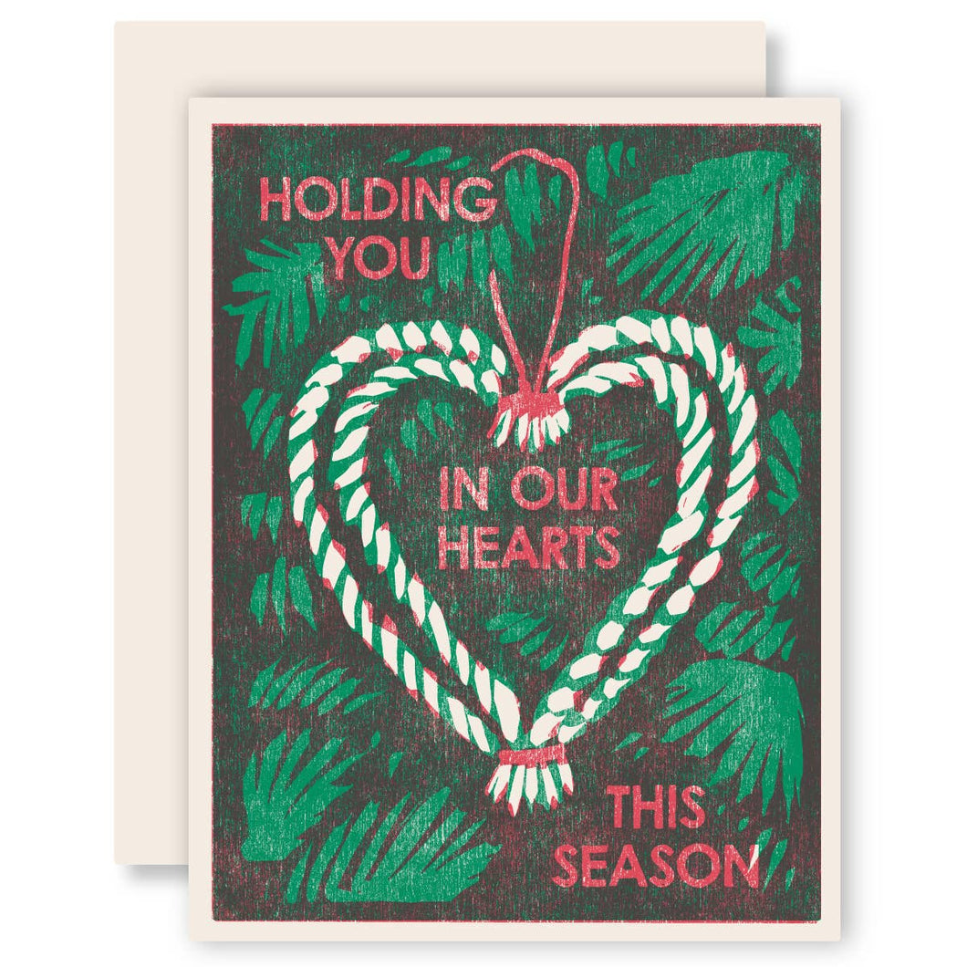 In Our Hearts This Season Christmas Letterpress Card