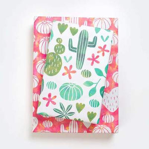 Watercolor Cactus • Double-sided Eco Wrapping Paper Everyday