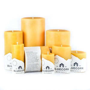 Pure Beeswax Pillar Candles