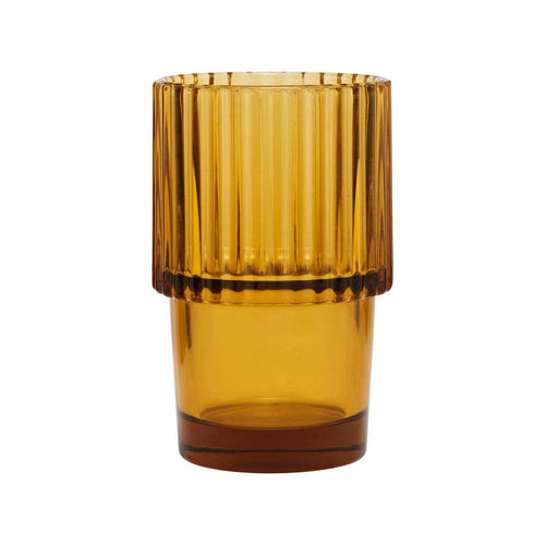 Glass, Rills, Amber, Brown