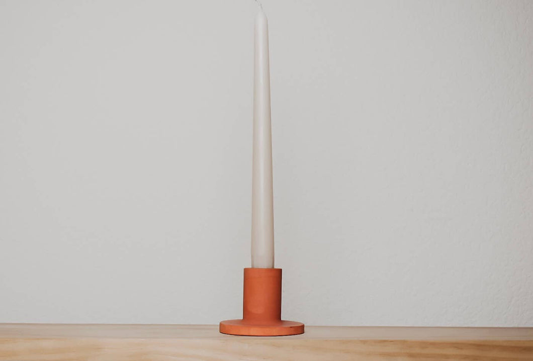 Terracotta Nova Candle Holder | MTH Artisan Concrete Candle Holder