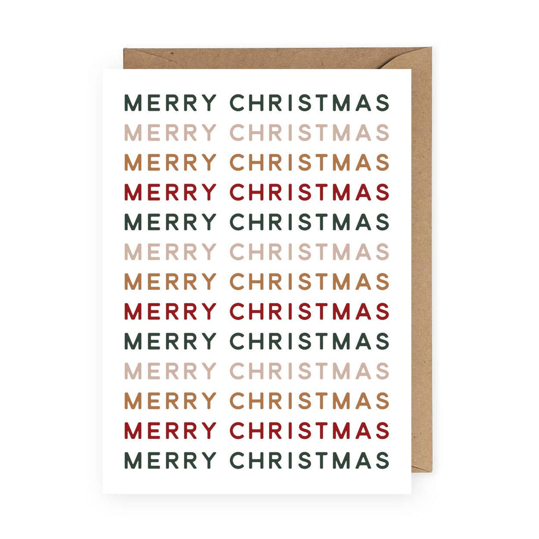 Merry Christmas Greeting Card