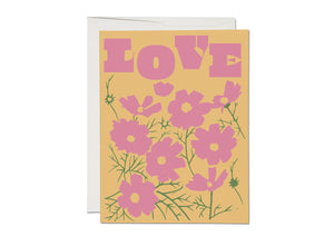Love Cosmos love greeting card