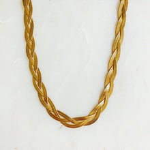 Load image into Gallery viewer, Braided Herringbone Chain Necklace
