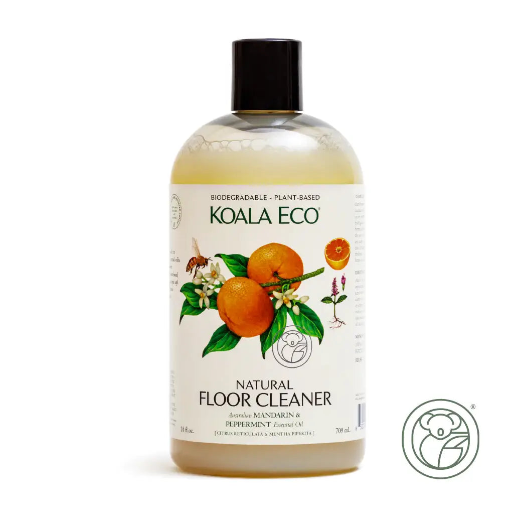 Natural Floor Cleaner Mandarin & Peppermint, 24 oz