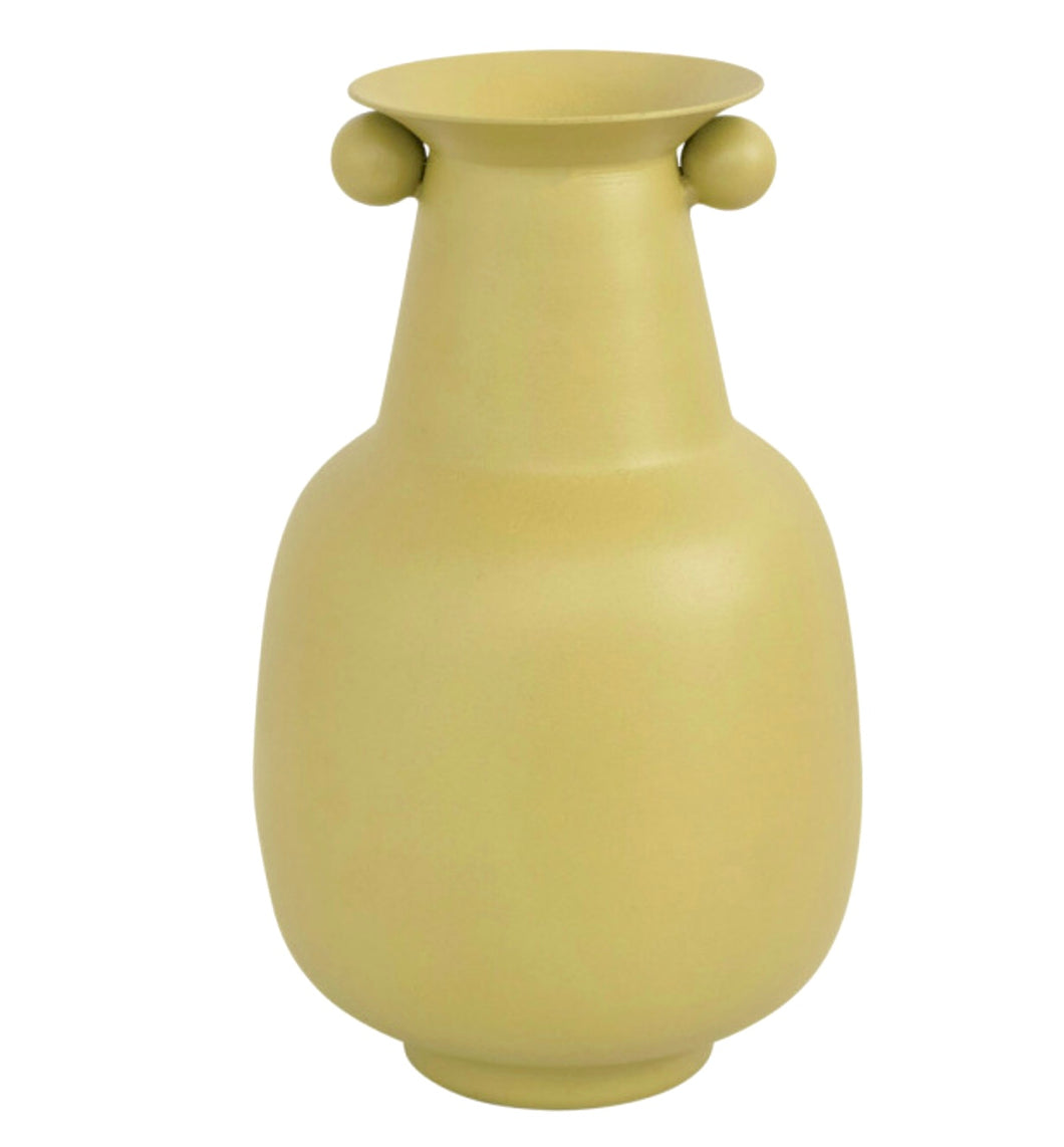 Green Metal vase